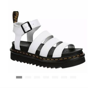 Doc Marten Blaire White Platform Sandles